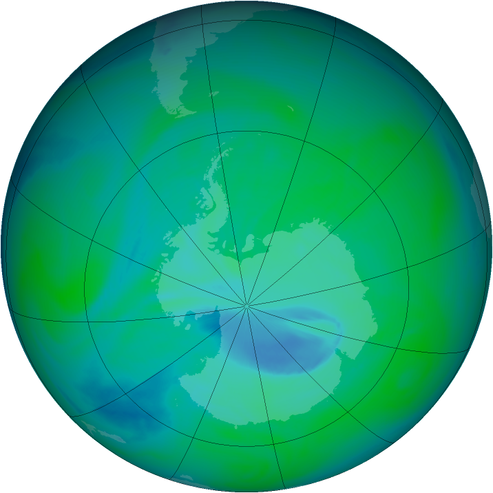 Ozone Map 2005-12-15